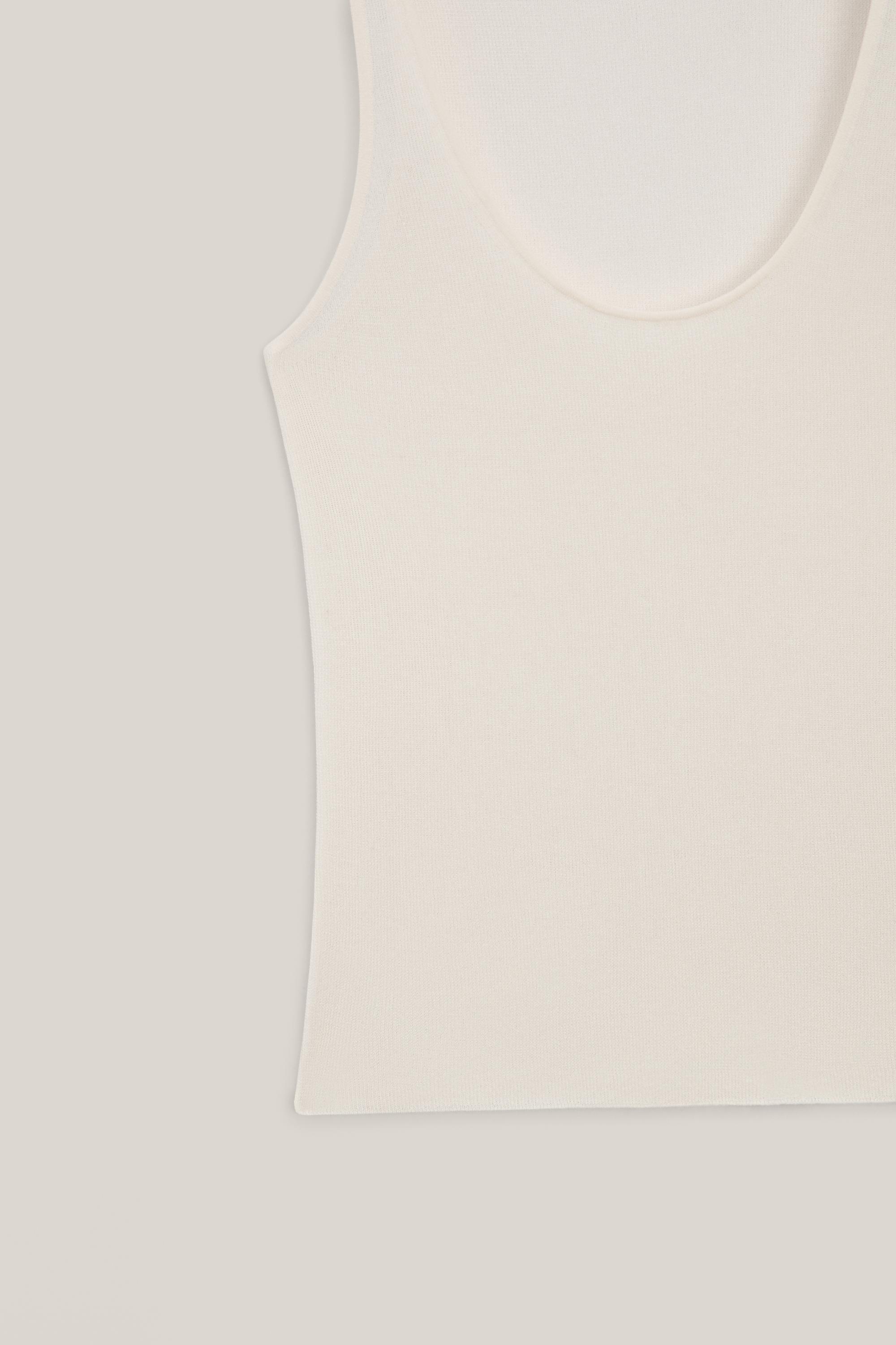 Semi-sheer strappy silk blend top - LIMITED EDITION